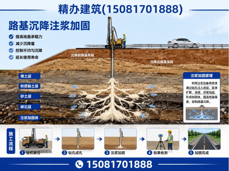 馆陶县回填土下沉注浆展示图